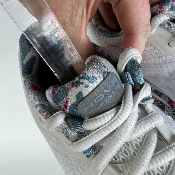 Under Armour HOVR Infinite 3 HS Sneakers Women's 6 White athletic Camo Mesh gym - Picture 11 of 13